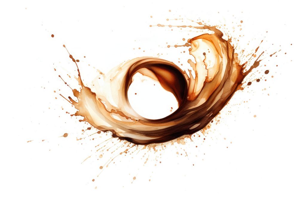 Coffee splashing white background splattered chocolate. AI generated Image by rawpixel.