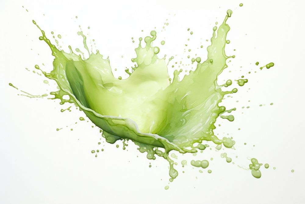 Green tea milk splashing backgrounds white background splattered. AI generated Image by rawpixel.