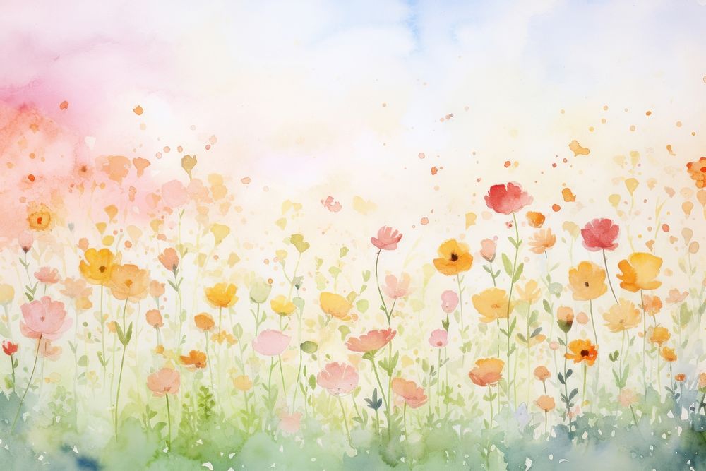 Garden mood backgrounds painting outdoors. AI generated Image by rawpixel.