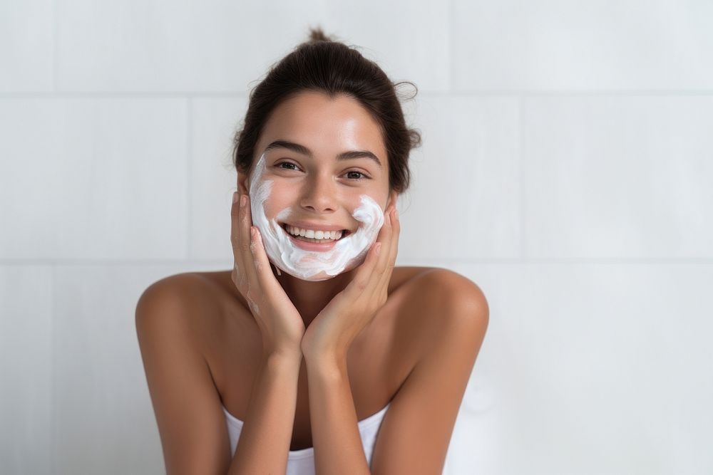 Body care smile skin relaxation. AI generated Image by rawpixel.