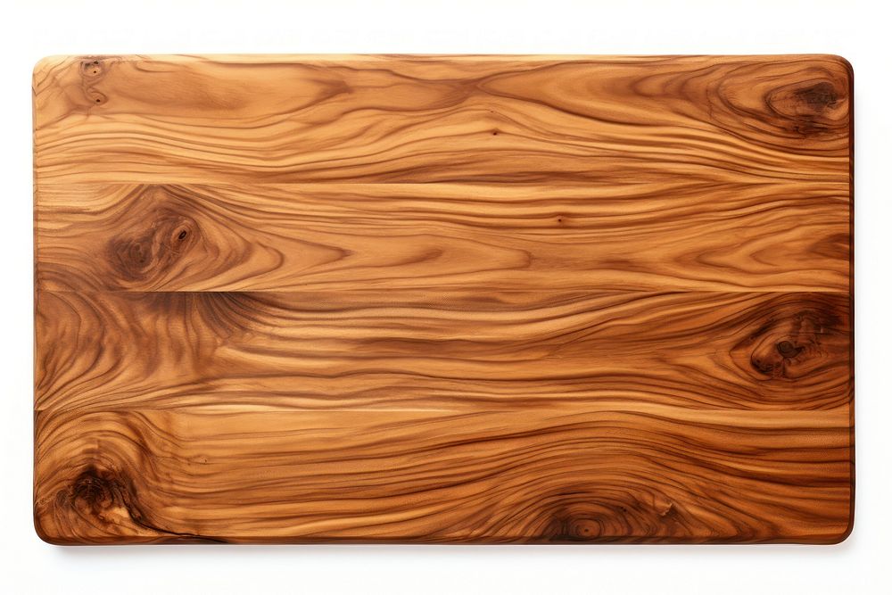 A wooden board for kitchen backgrounds hardwood white background. AI generated Image by rawpixel.
