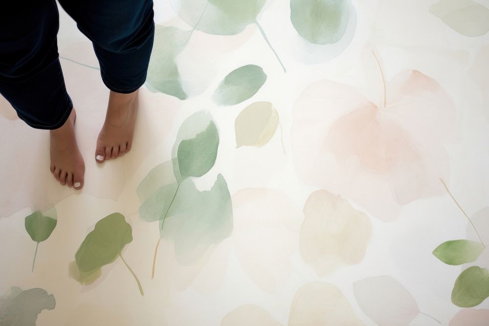 Woman floor flooring barefoot. AI generated Image by rawpixel.