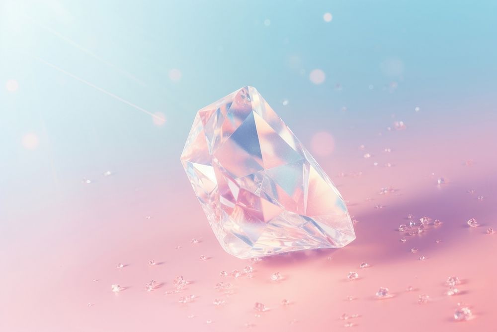 Diamond gemstone crystal mineral. AI generated Image by rawpixel.
