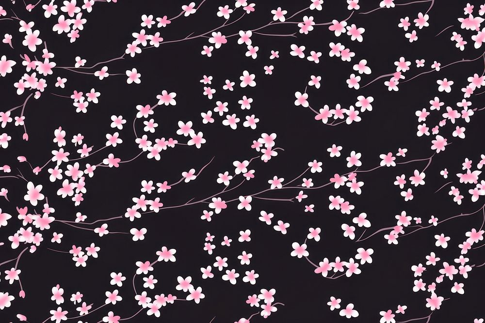 Branchers chinese pink background backgrounds blossom pattern. AI generated Image by rawpixel.