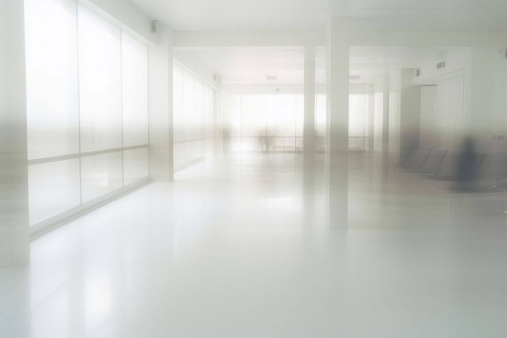 Medical center architecture building flooring. AI generated Image by rawpixel.