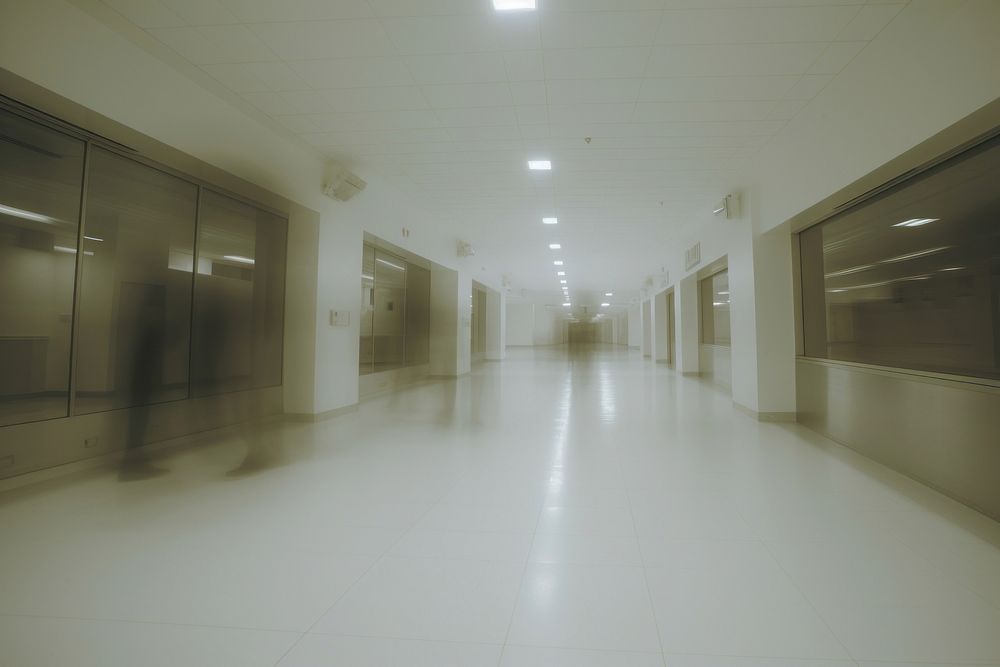 Medical center architecture corridor hospital. AI generated Image by rawpixel.