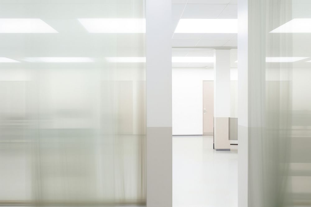 Medical center light white architecture. AI generated Image by rawpixel.