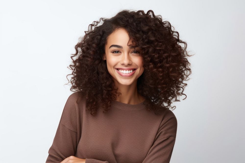 Brazilian black woman portrait smiling adult. AI generated Image by rawpixel.