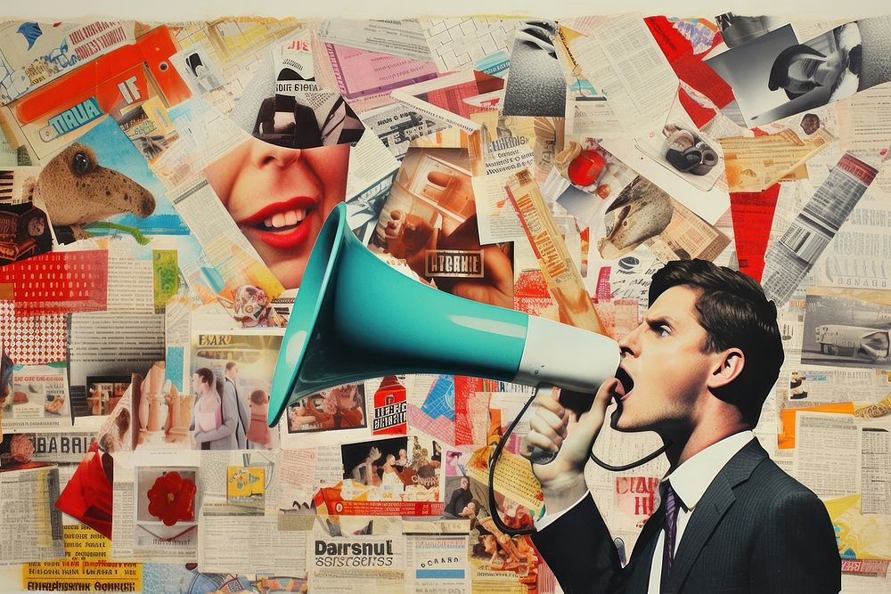 Marketing collage poster art. AI generated Image by rawpixel.