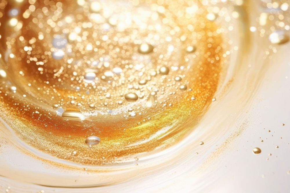 Abstract oil bubble texture backgrounds gold refreshment. AI generated Image by rawpixel.