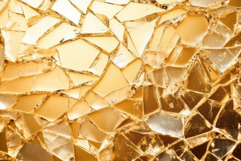 Broken glass texture gold backgrounds metal. AI generated Image by rawpixel.