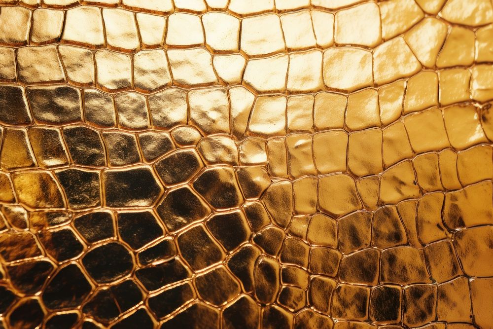 Crocodile skin texture gold backgrounds metal. AI generated Image by rawpixel.