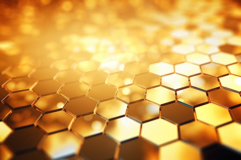 Gexagonal cube digital texture backgrounds honeycomb metal. AI generated Image by rawpixel.