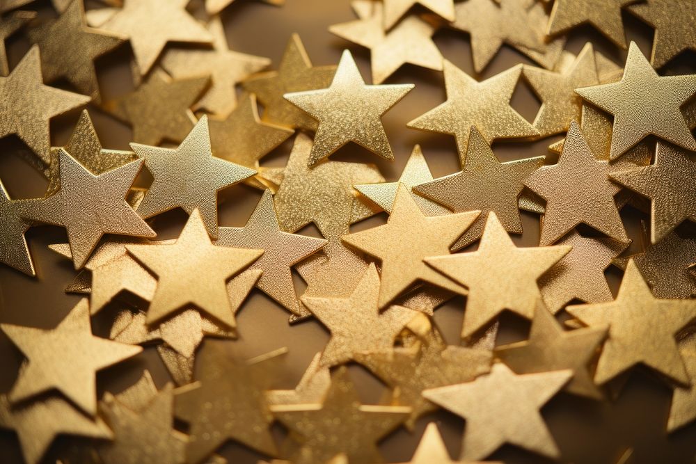 Star texture backgrounds gold repetition. AI generated Image by rawpixel.
