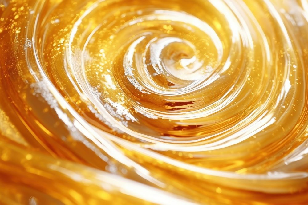 Spiral jell texture backgrounds gold concentric. AI generated Image by rawpixel.
