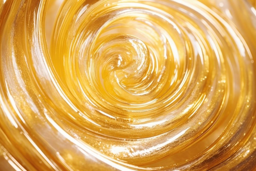 Spiral jell texture backgrounds gold concentric. AI generated Image by rawpixel.