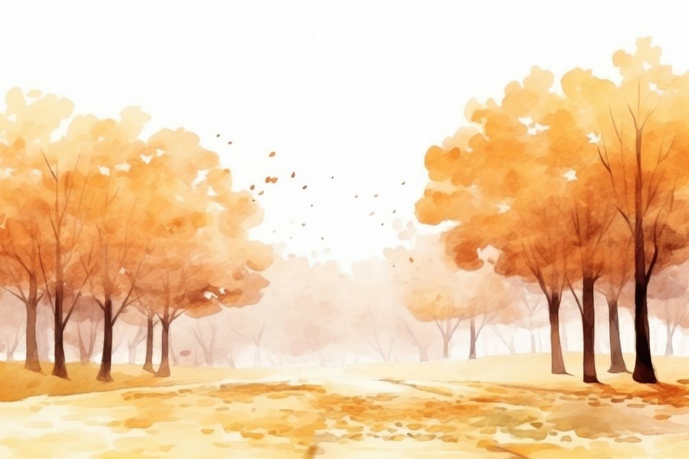 Park in autumn backgrounds outdoors nature. AI generated Image by rawpixel.