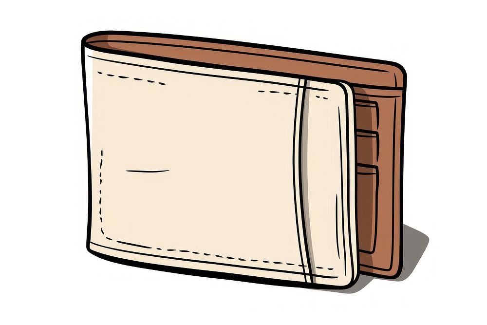 Money wallet cartoon white background accessories. AI generated Image by rawpixel.