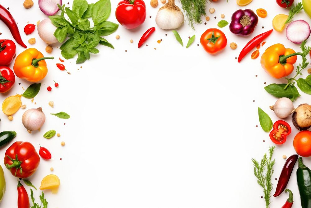 Fresh variety vegetables backgrounds tomato spice. AI generated Image by rawpixel.