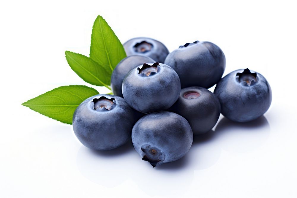 Fresh Ripe Blueberries blueberry fruit plant. AI generated Image by rawpixel.
