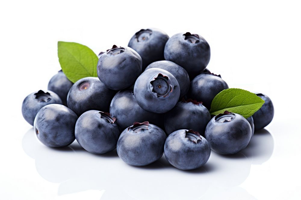 Ripe Blueberries blueberry fruit plant. AI generated Image by rawpixel.