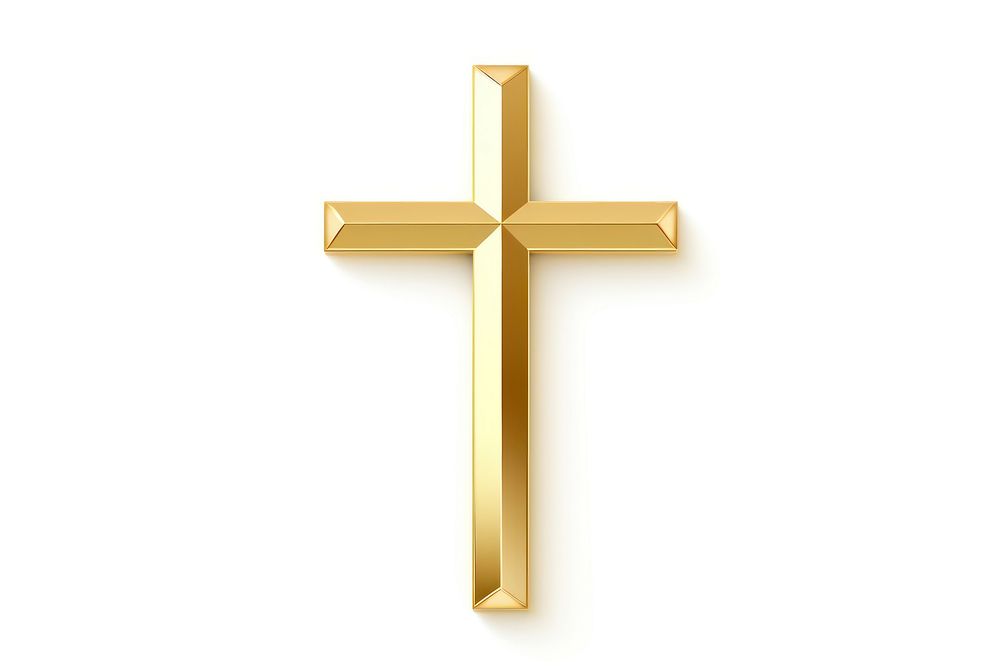 Cross icon crucifix symbol shape. AI generated Image by rawpixel.