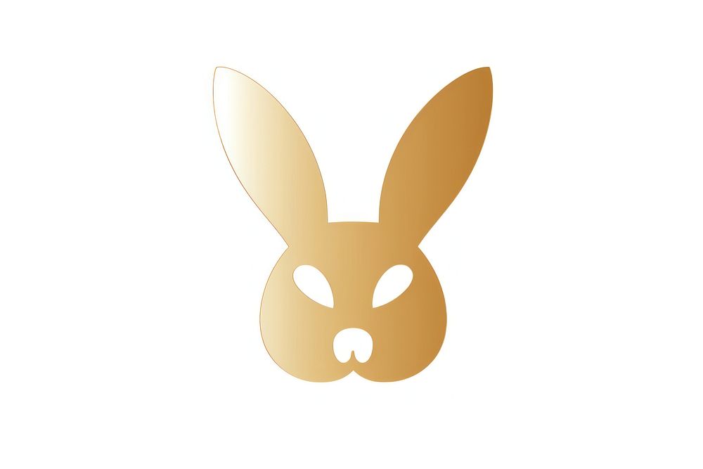Rabbit icon animal mammal white background. AI generated Image by rawpixel.