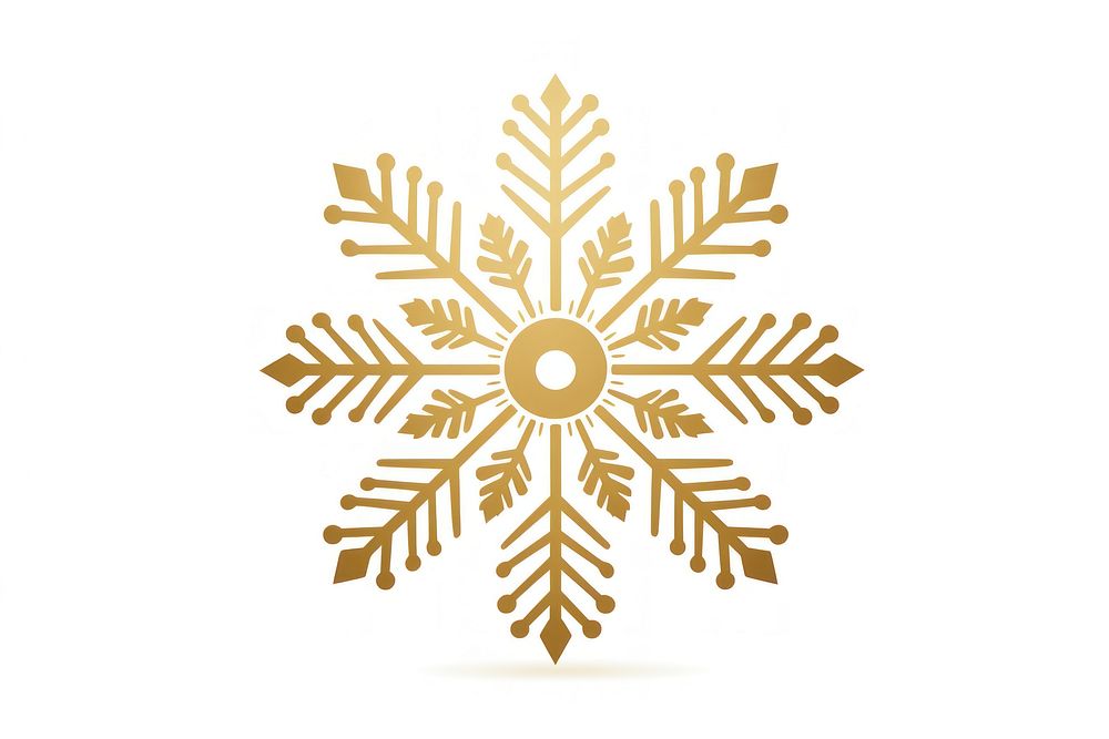 Snowflake icon decoration pattern white. AI generated Image by rawpixel.