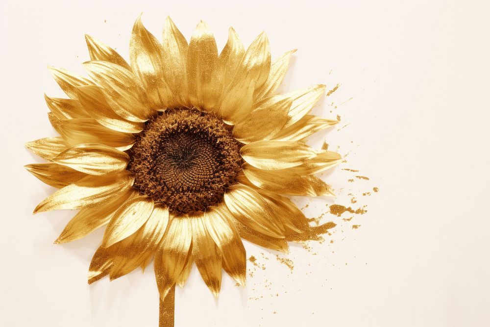 Sunflower plant gold inflorescence. AI generated Image by rawpixel.