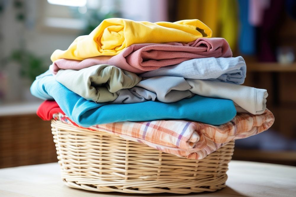Laundry basket laundry housework cleaning. AI generated Image by rawpixel.