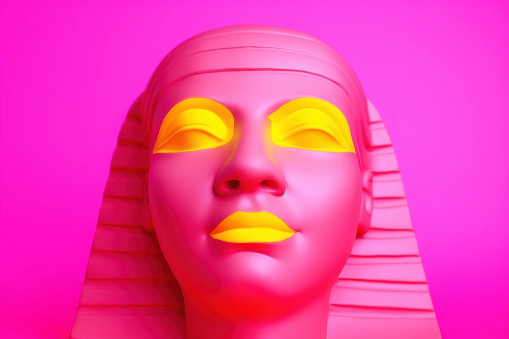 Sphinx purple art representation. AI generated Image by rawpixel.