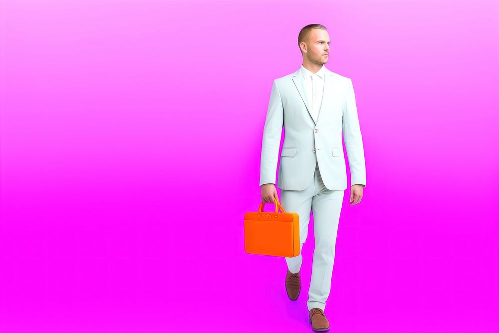 Business man briefcase handbag adult. AI generated Image by rawpixel.