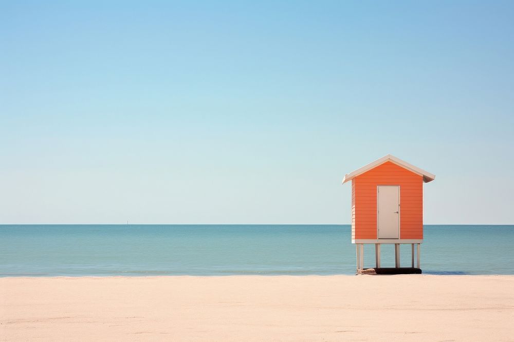 Beach architecture building outdoors. AI generated Image by rawpixel.
