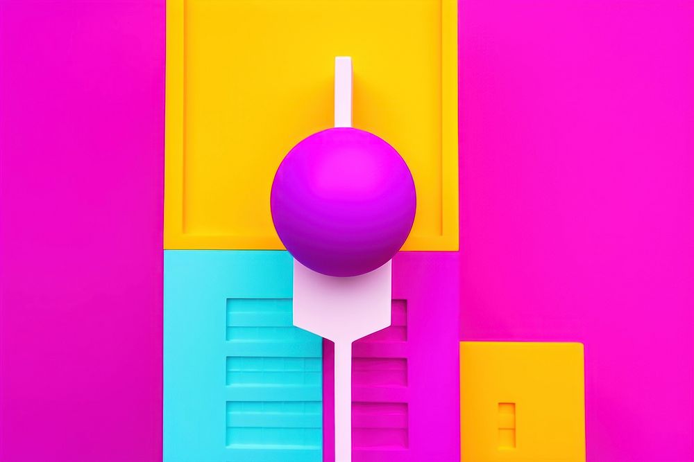 Cityscape purple creativity lollipop. AI generated Image by rawpixel.