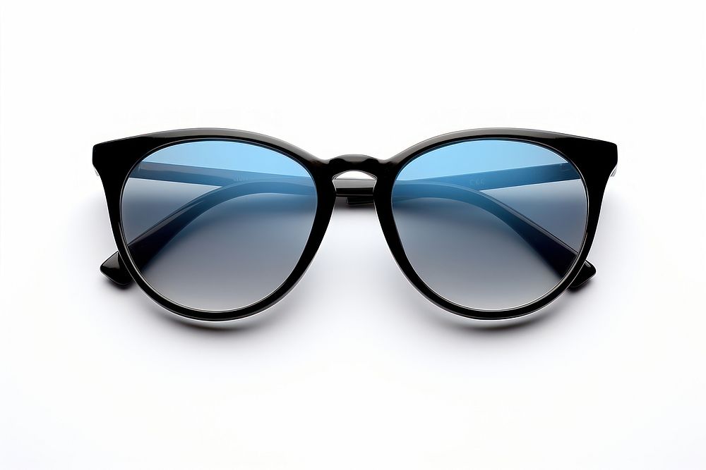 Modern black sunglasses white background accessories accessory. AI generated Image by rawpixel.