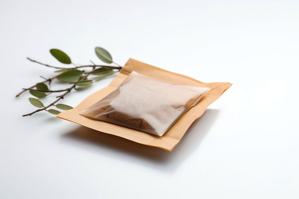 Tea bag white background simplicity cushion. AI generated Image by rawpixel.