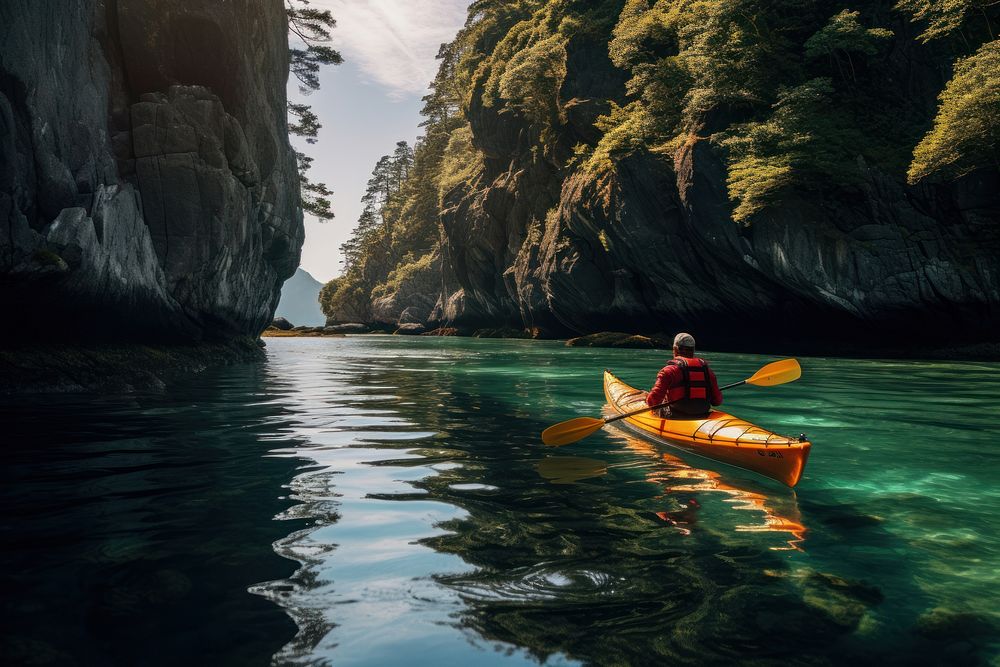 Kayaking recreation canoeing vehicle. AI generated Image by rawpixel.