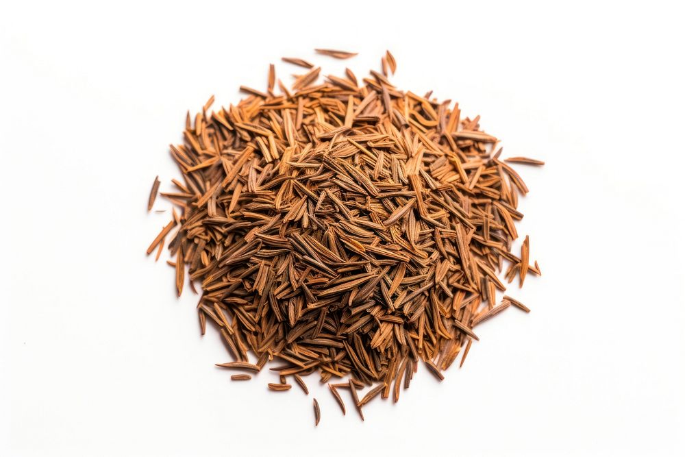 Dry tea spice white background ingredient. AI generated Image by rawpixel.
