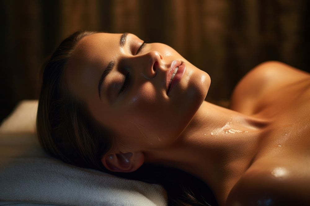 Woman in spa adult skin relaxation. AI generated Image by rawpixel.