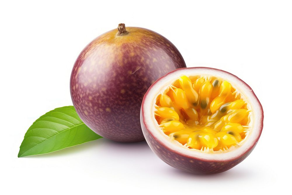 A passionfruit plant food white background. AI generated Image by rawpixel.