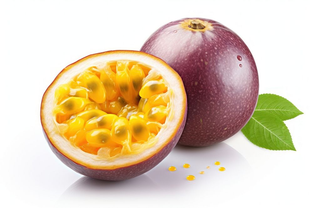 A passionfruit plant food white background. AI generated Image by rawpixel.