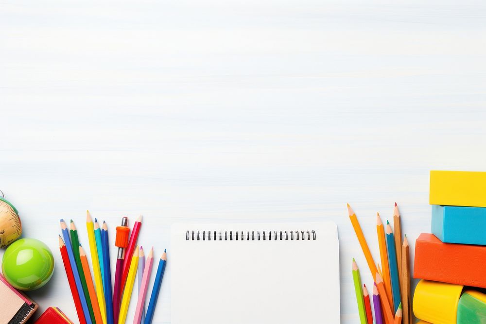 School supplies pencil creativity education. AI generated Image by rawpixel.