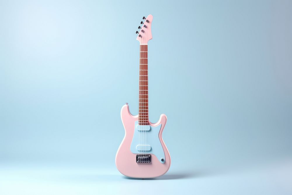 Guitar string music pink. AI generated Image by rawpixel.