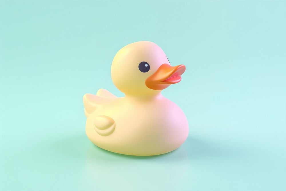 Rubber duckie animal bird cute. AI generated Image by rawpixel.
