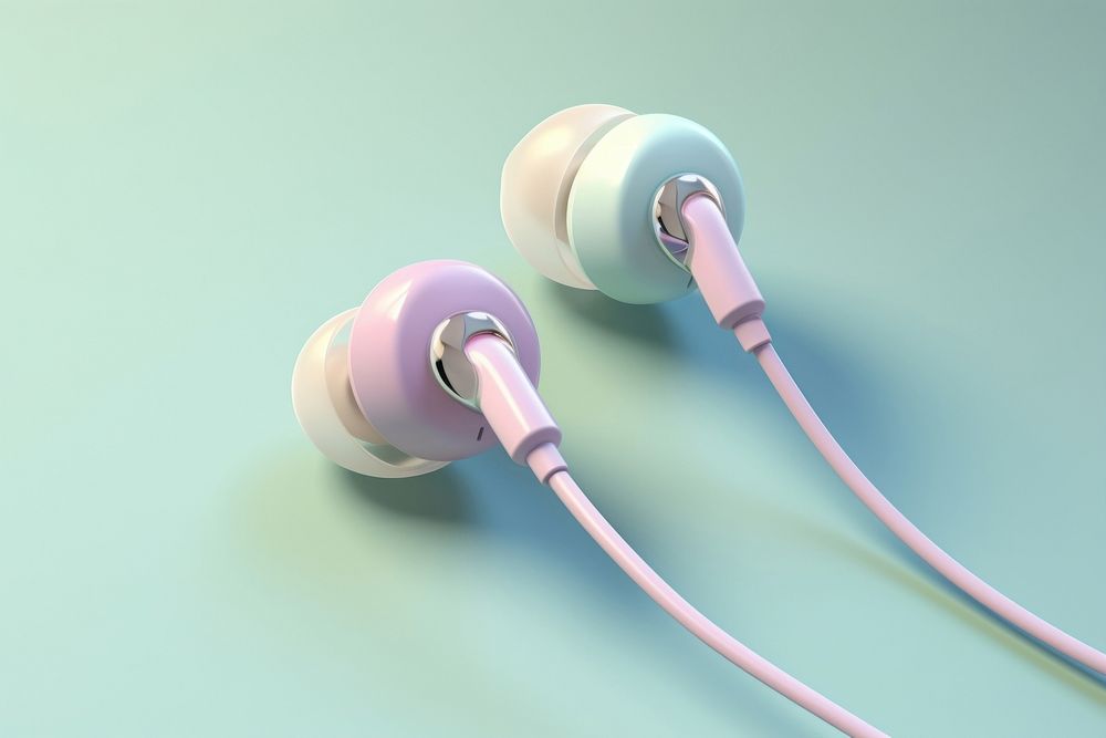 Earphones headphones headset electronics. AI generated Image by rawpixel.