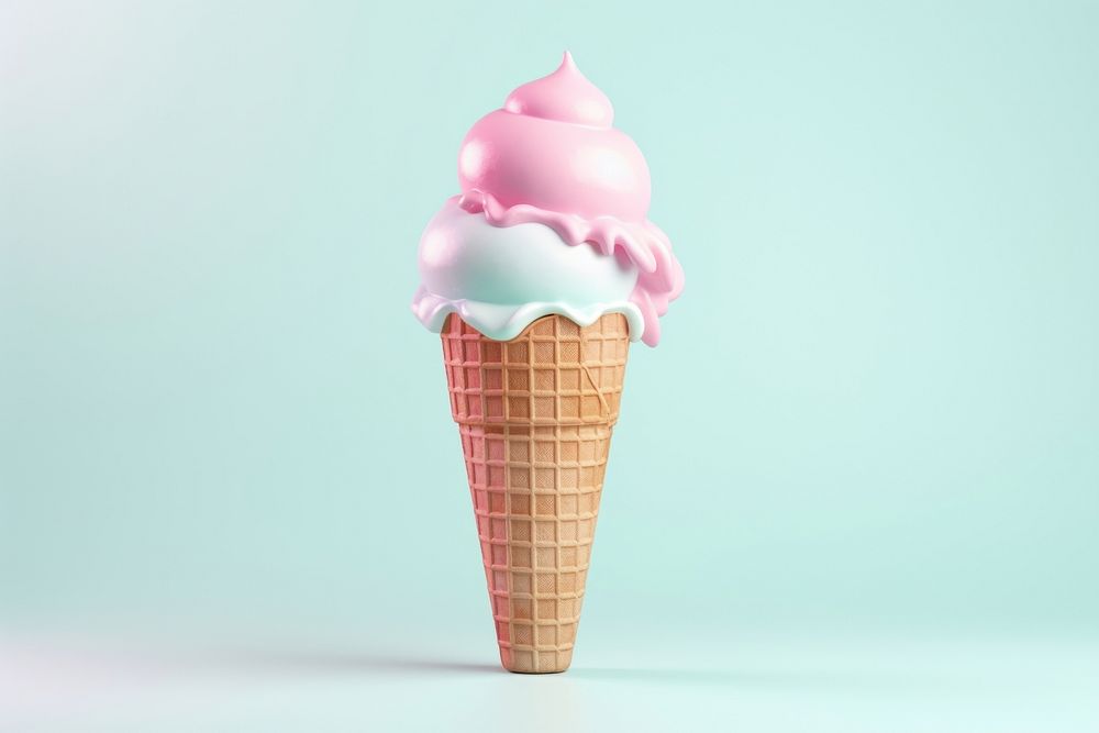 Ice cream cone dessert food freshness. AI generated Image by rawpixel.