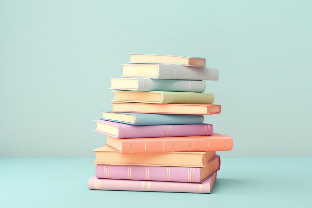 Pile of books publication literature education. AI generated Image by rawpixel.