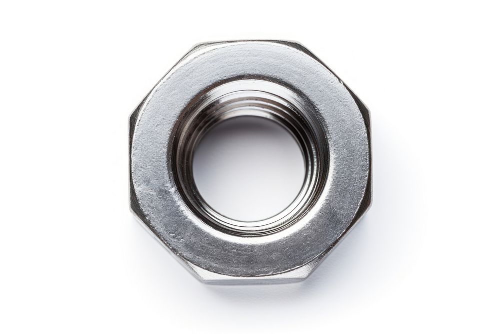Metal nut wheel white background transportation. AI generated Image by rawpixel.