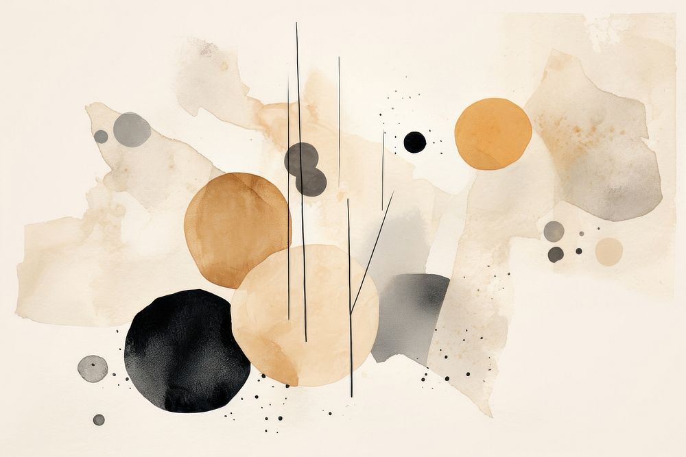 Beige backgrounds abstract painting. AI generated Image by rawpixel.
