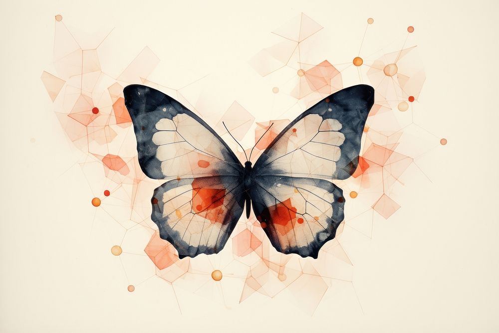 Buttefly butterfly animal insect. AI generated Image by rawpixel.